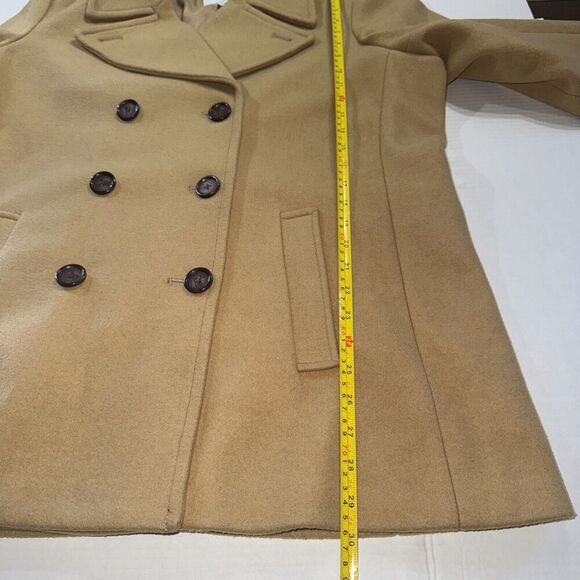 Old Navy Womens Pea Coat Soft Wool Blend Jacket Khaki Color Sz XL - Picture 9 of 14